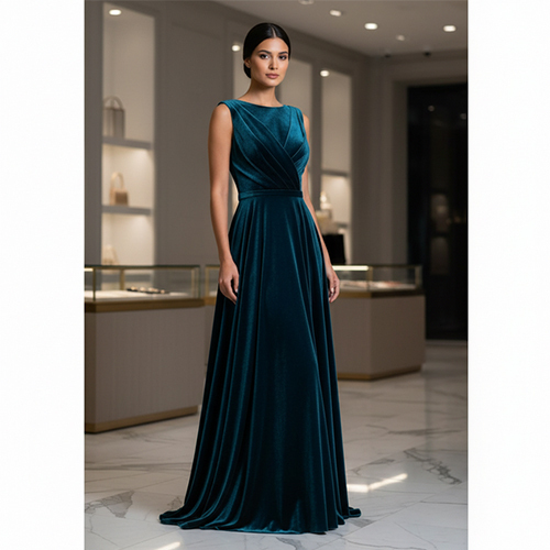 Rama Green Valvet Fabric