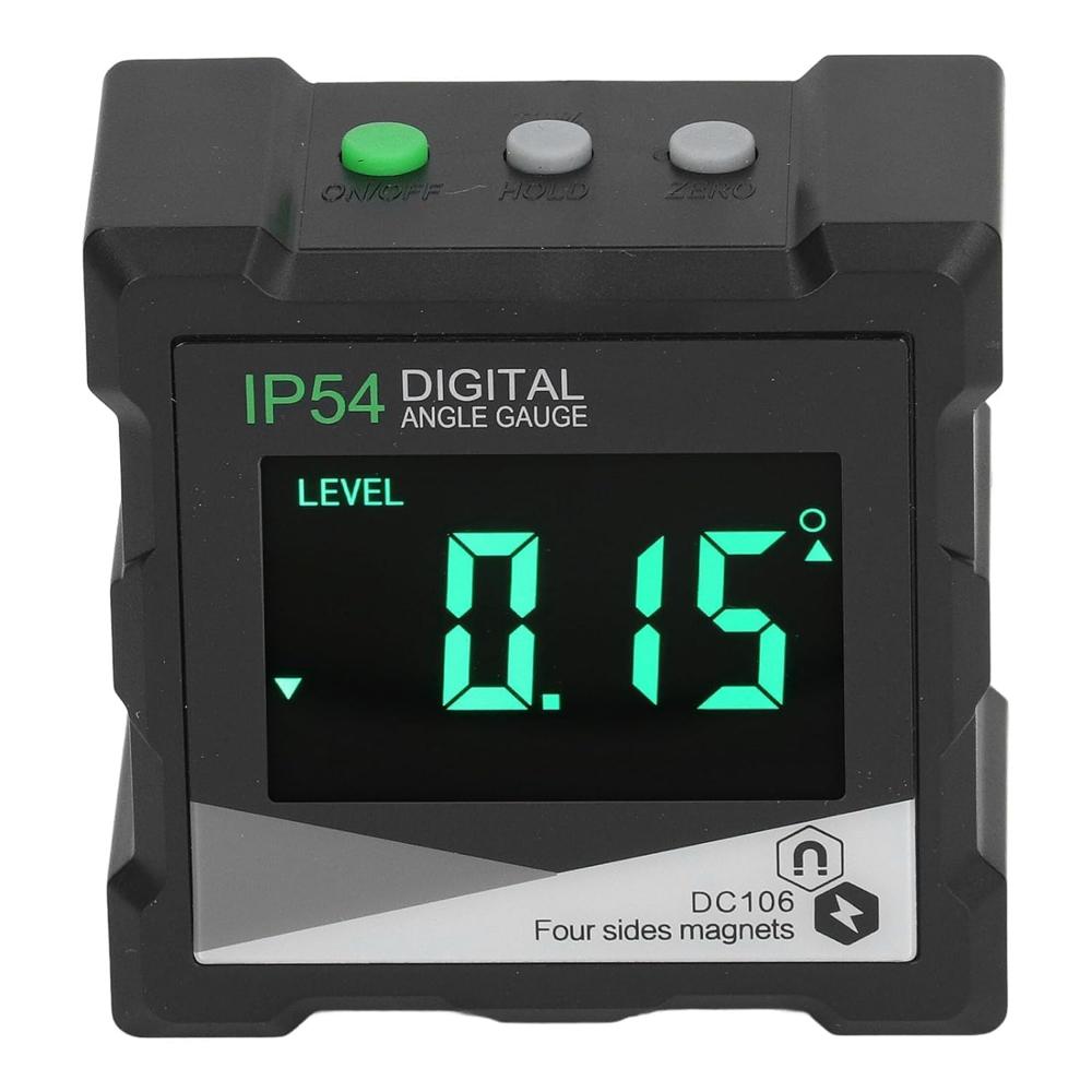 True Sense Digital Protractor, Magnetic Level Box Angle Measuring Gauge Inclinometer, DC106