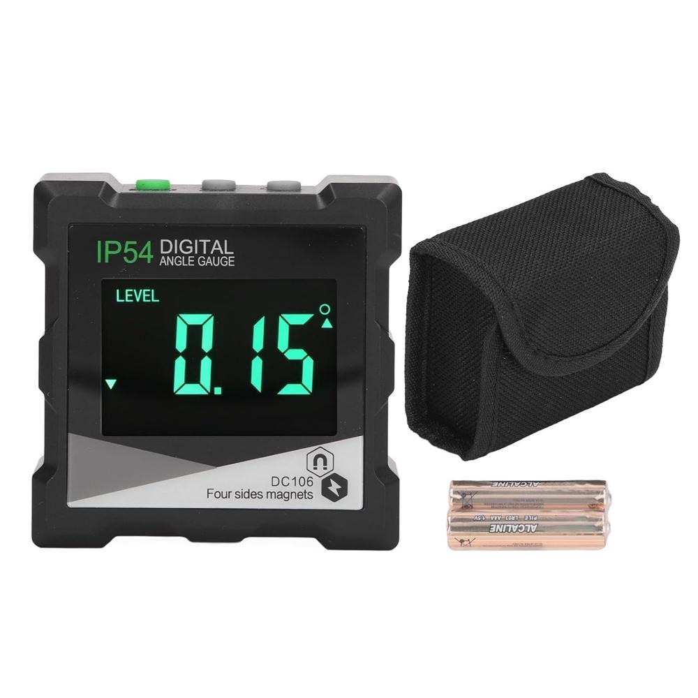 True Sense Digital Protractor, Magnetic Level Box Angle Measuring Gauge Inclinometer, DC106