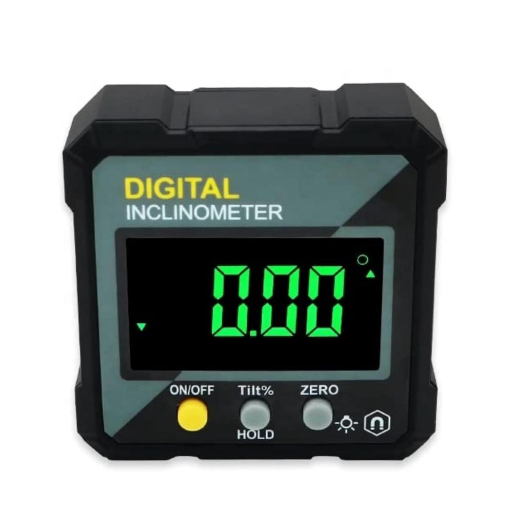 True Sense Digital Angle Fnder 4X90 Magnetic Inclinometer Protractor Precision Level Box, DC55