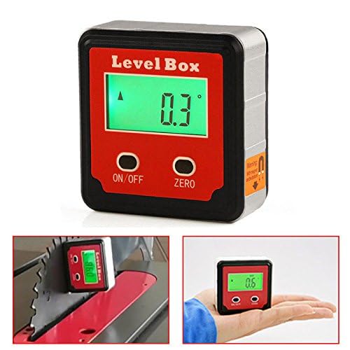 True Sense 4X90 Degree Digital Level Box Inclinometer Angle Gauge Protractor Red, DC-125