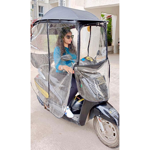 Motorcycle Rain Canopy With Side Cover - Color: Multicolor (Typically Features A Mix Of Bright Or Reflective Colors)
