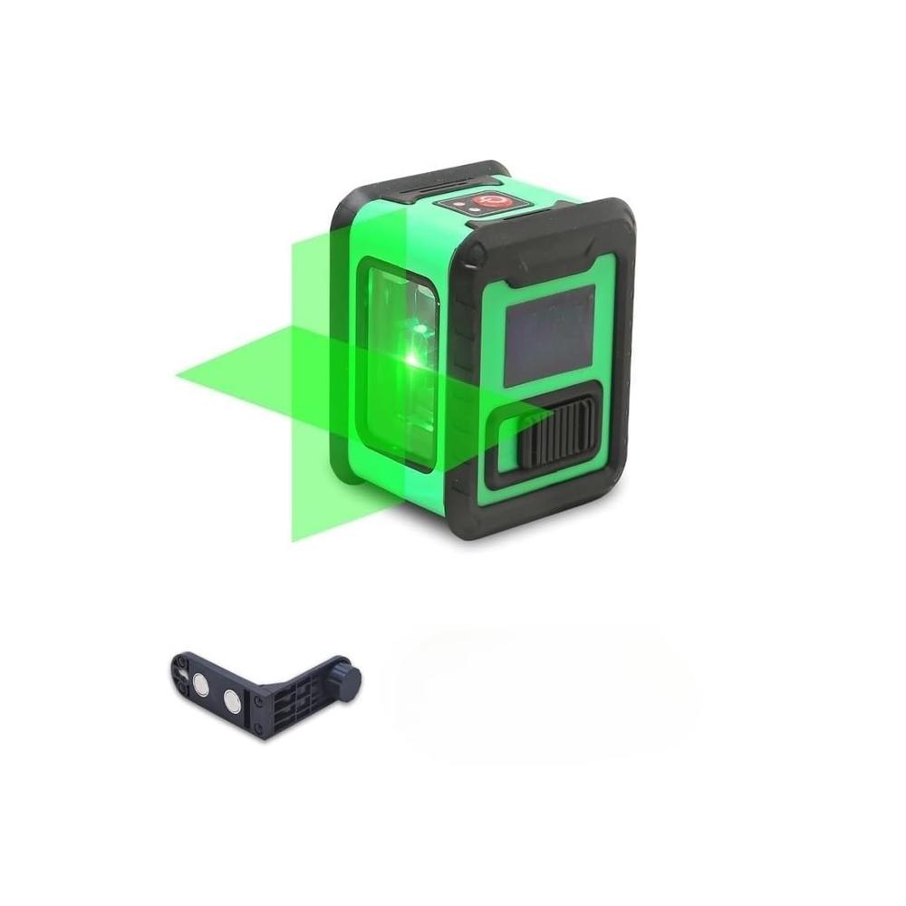 True Sense Green Beams 2 Cross Lines Battery Powered Self Leveling Laser Level, LL-03