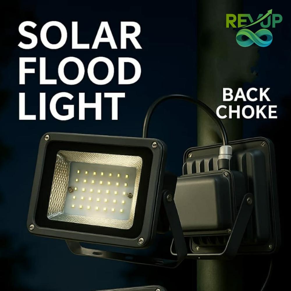 Solar Led Flood Light - Solar Powered, 13-14 Hour Backup | Energy Saving, 5 Year Warranty
