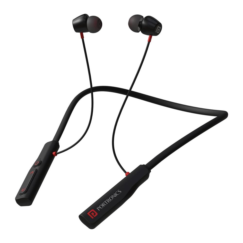 Portronics Harmonics Z11 Bluetooth Wireless in Ear Earphones with Upto 35 Hours Playback & Magnetic