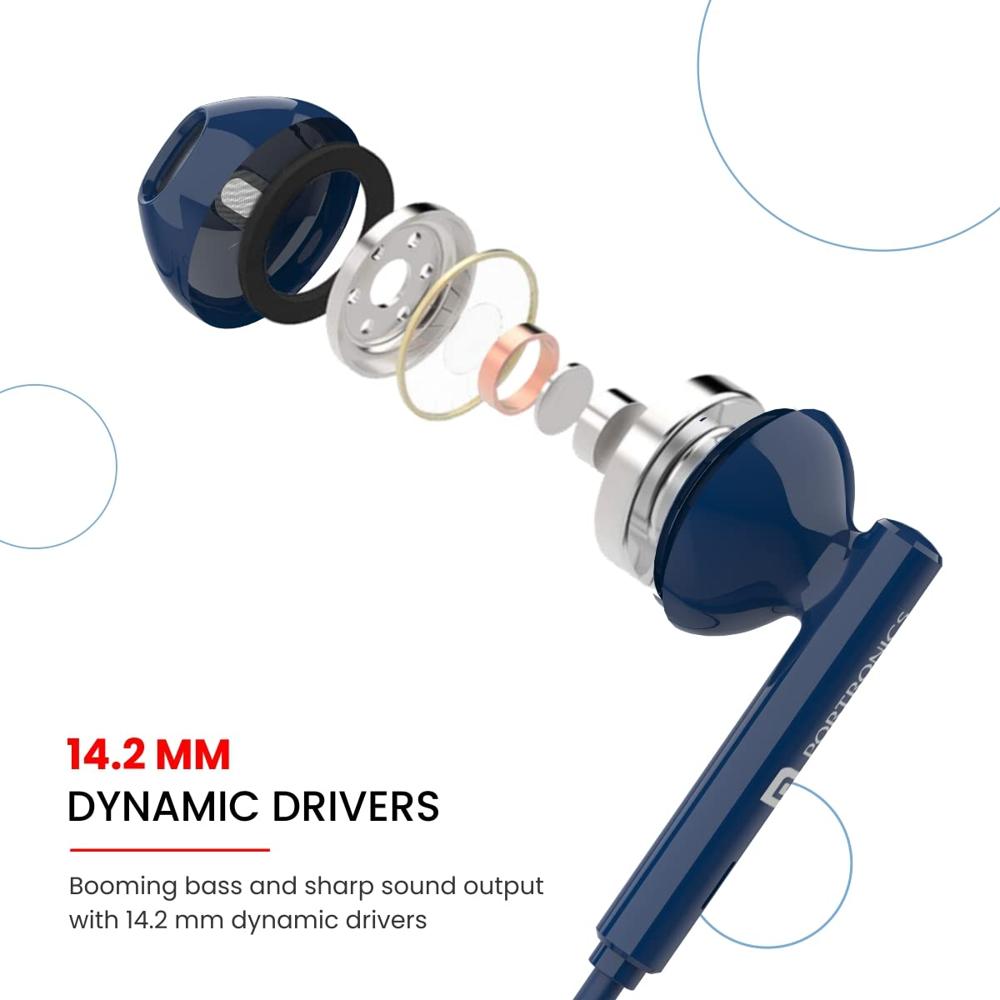 Portronics Harmonics Z5 Wireless Bluetooth Stereo Headset with 33Hrs Playtime, Double EQ Mode