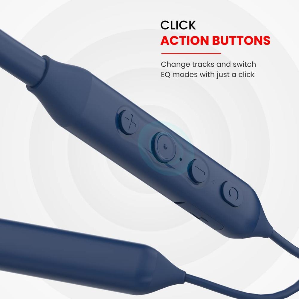 Portronics Harmonics Z5 Wireless Bluetooth Stereo Headset with 33Hrs Playtime, Double EQ Mode