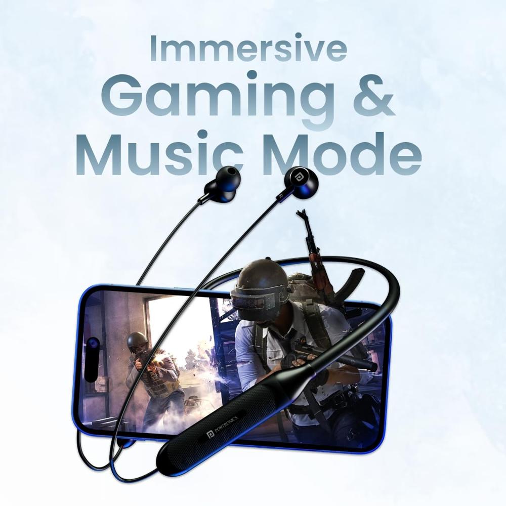 Portronics Harmonics Z7 Bluetooth Wireless in Ear Earphones with Upto 40 Hours