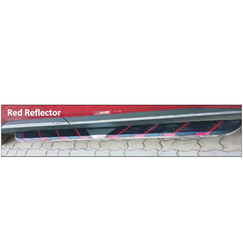 Red Reflector Car Side Footstep