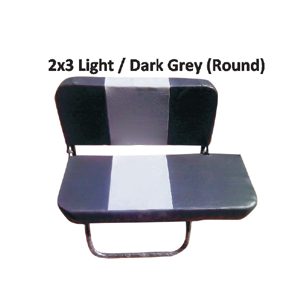 2x3 Light Dark Grey Baby Seat With Round Pipe