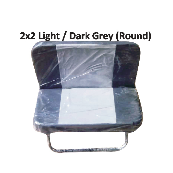 2x2 Light Dark Grey Baby Seat With Round Pipes