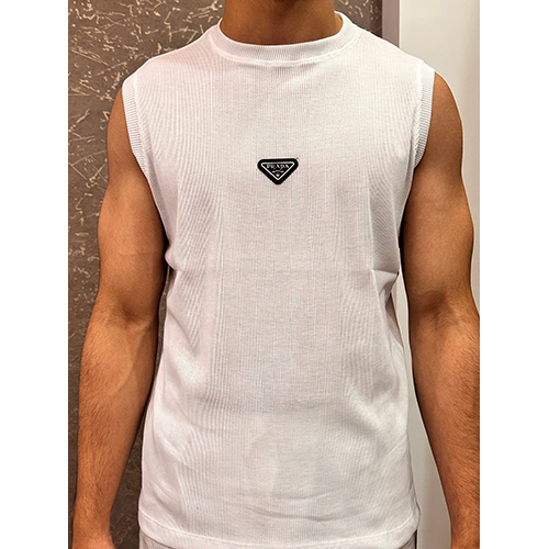 01_Men's White Color Waist T Shirt
