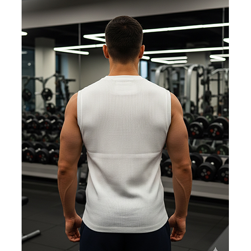 01_Men's White Color Waist T Shirt
