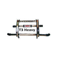 Leguard T3 Heavy Duty Eeco Front Safety Guard - Mild Steel, 132x47x36cm, Chrome Finish | Rust Resistant, Direct-fit Bolt-on