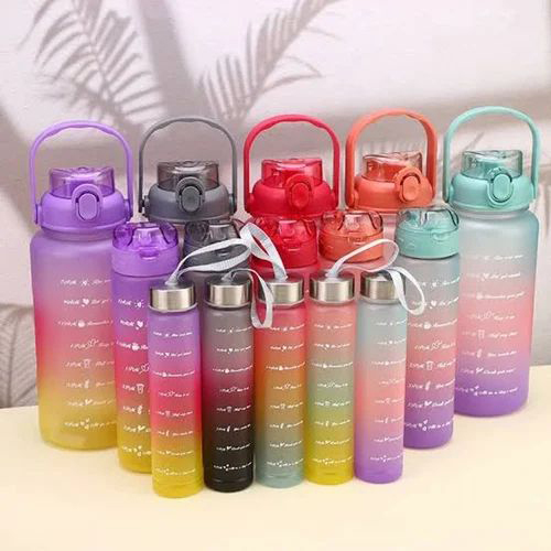 Colourful Water Bottle Set of 3