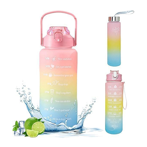Colourful Water Bottle Set of 3