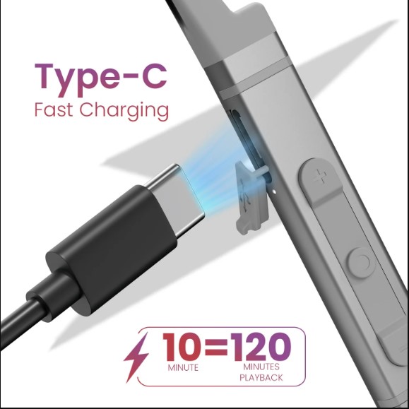 Portronics Harmonics Z9 Metallic Finish | Game/Music Model | Type C Fast Charging | Dual Pairing