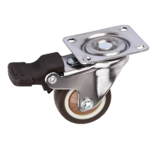 U224PB TPR Puff Single Castor Wheel With Break