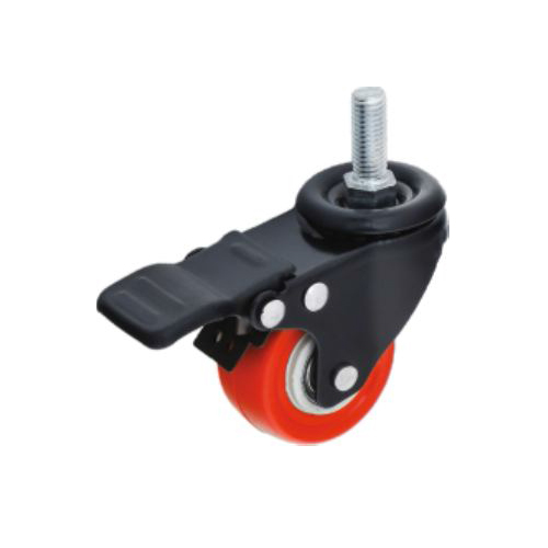 U75 Pco PU Puff Single Castor Wheel