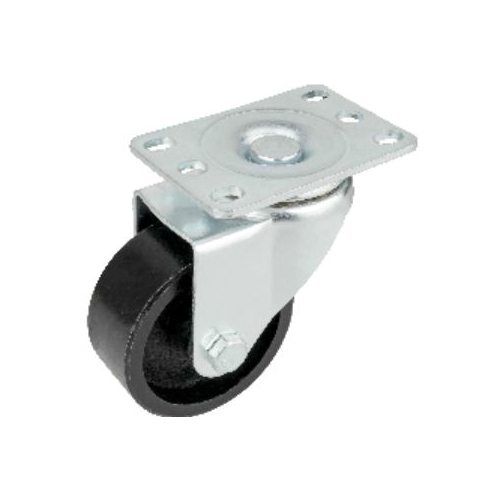 U338 75mm Heavy Duty Iron Single Castor Wheel