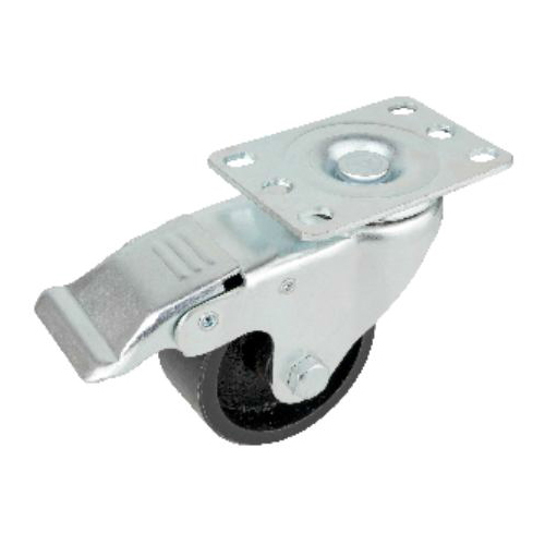 U340 75mm Heavy Duty Iron Single Castor Wheel