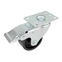U340 75mm Heavy Duty Iron Single Castor Wheel
