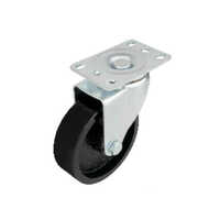 U341 100mm Heavy Duty Iron Single Castor Wheel