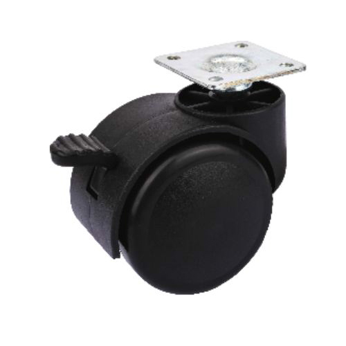 U34 Plate Twin Castor Wheel With Break