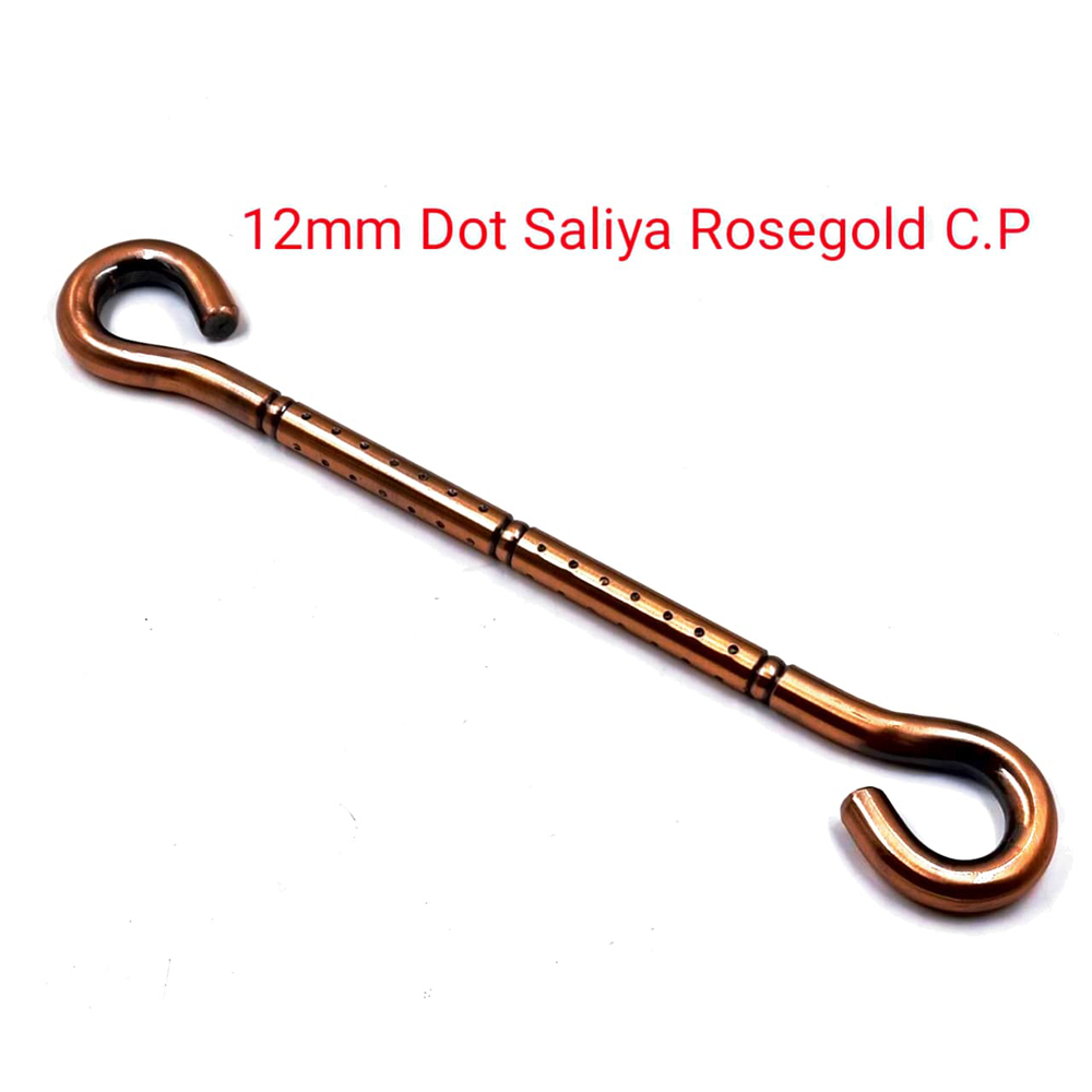 12mm Rose Gold Dot Jhula Saliya