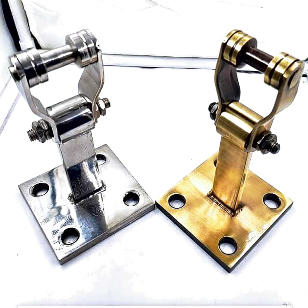 SS423 Antique Brass Square Bearing Kada