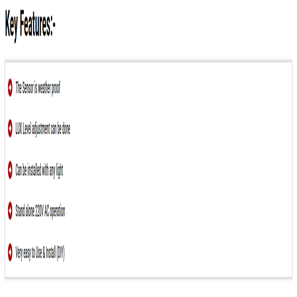 Photocell Day Night Sensor 10 AMP 