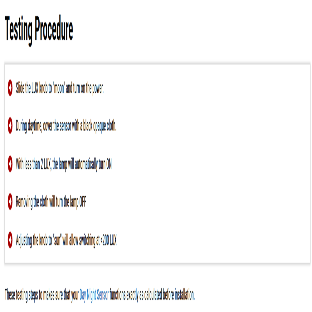 Day Night Sensor 20 AMP 