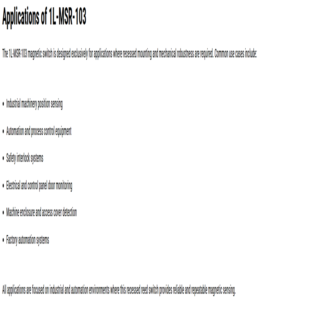 Collar Flange Recessed Mount Magnetic Reed Switch 
