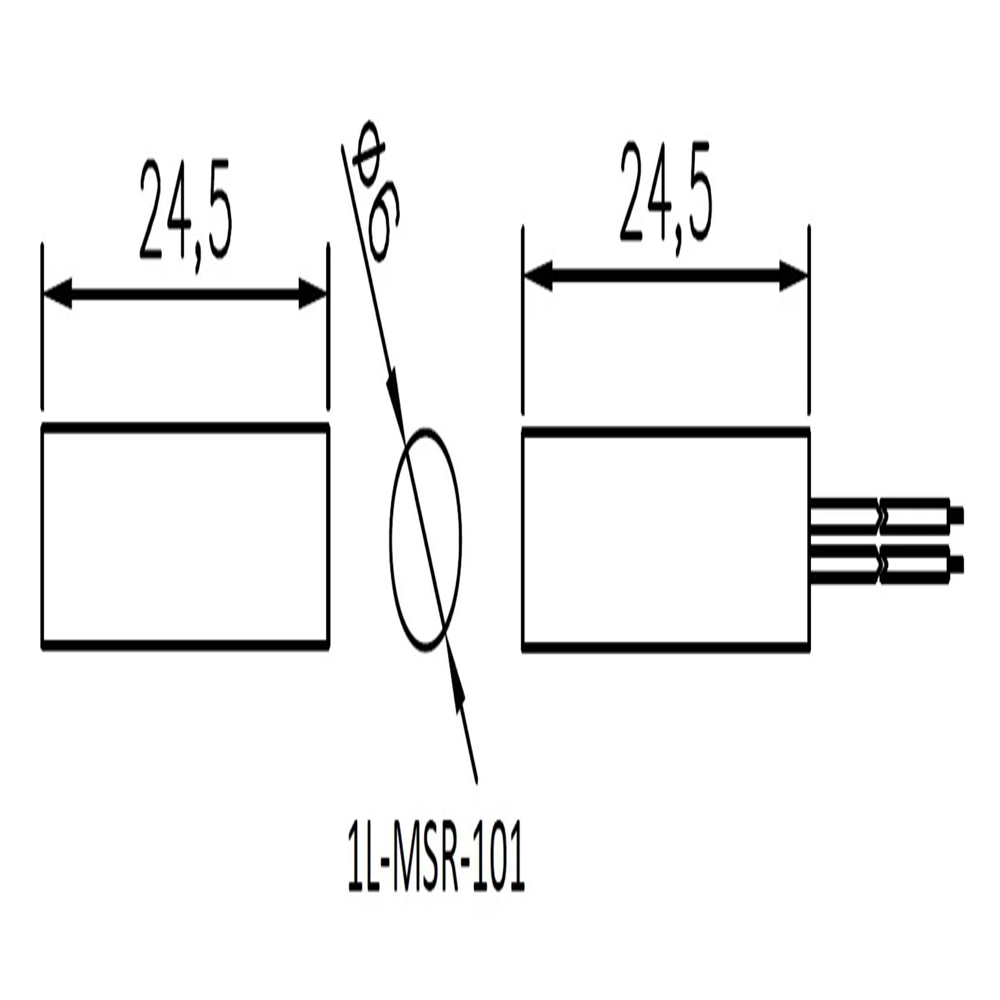 Press Fit Mini Switch Recessed Mount Magnetic Switch  