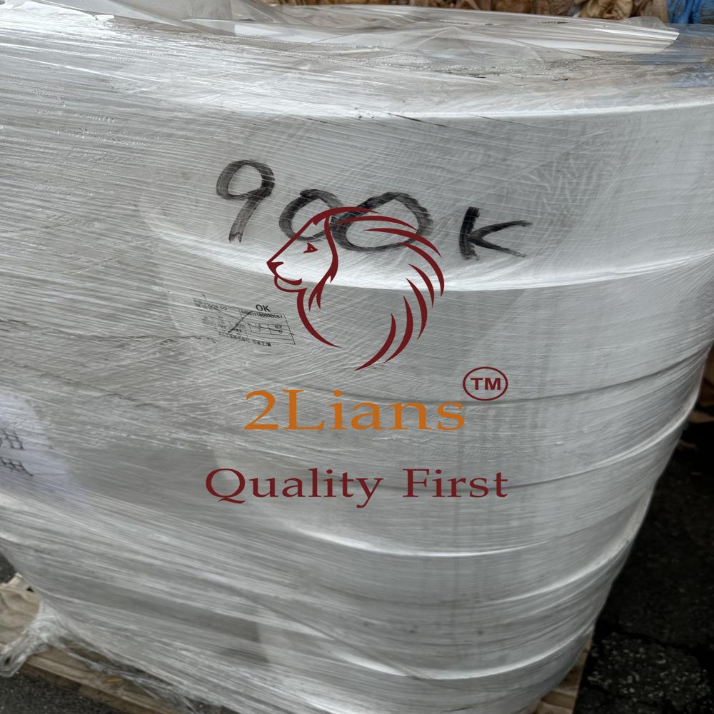 LDPE film roll and cutting rolls in white