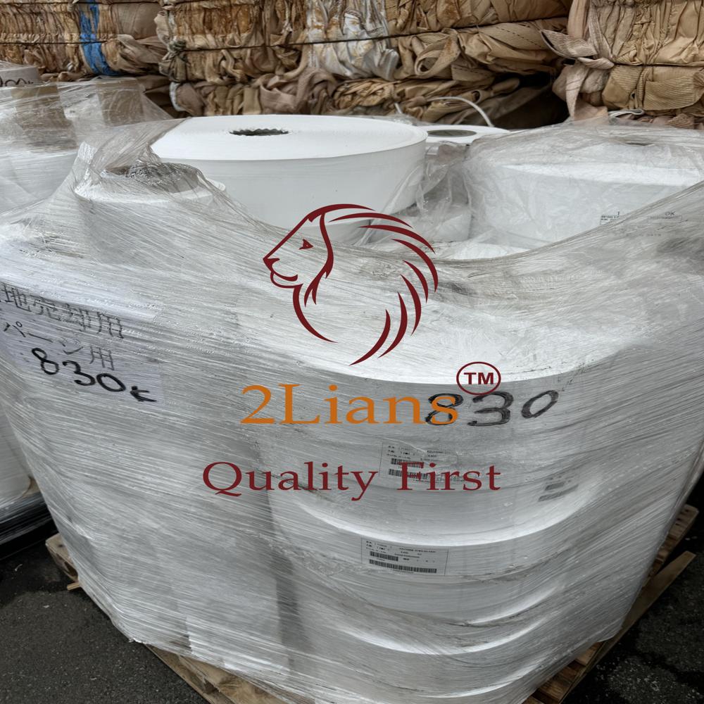 LDPE film roll and cutting rolls in white