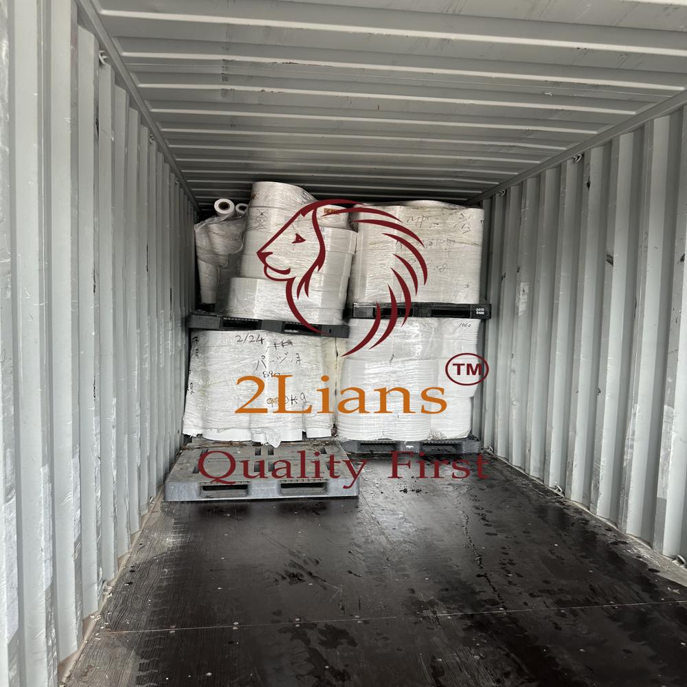 LDPE film roll and cutting rolls in white