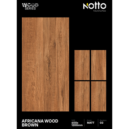 600X1200mm Africana Wood Brown PGVT Tile