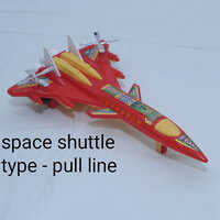 Pull Line Space Shuttle Aeroplane Toy