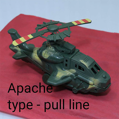 Pull Line Type Apache Aeroplane Toy
