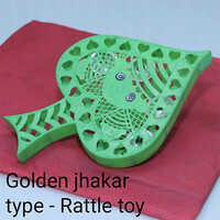 Green Plastic Musical Rattle Toy