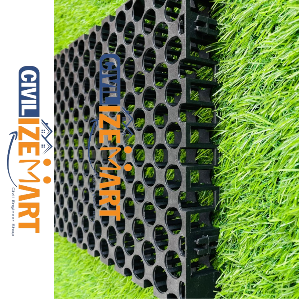 Plasric Drainage Cell - Recycled Polypropylene, 30mm, Black | Interlocking, 150 T/m2 Compressive Strength, 20 L/s/m2 Water Flow