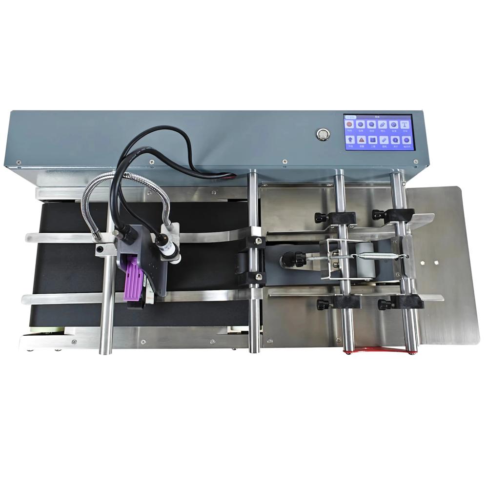 Mini stacker with TIJ printer