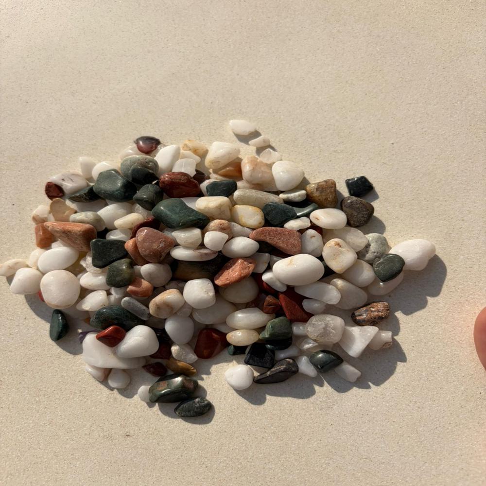Multicolor Natural Polished Agate Stone Chips for Aquariums and Garden Landscaping in Bulk Decorative Gravels
