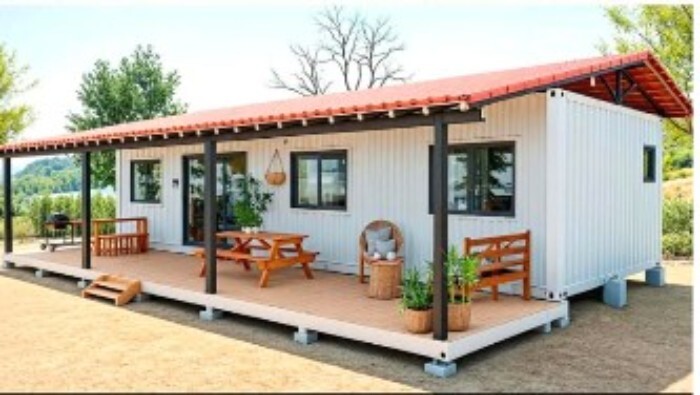 Container Home - Color: Greay