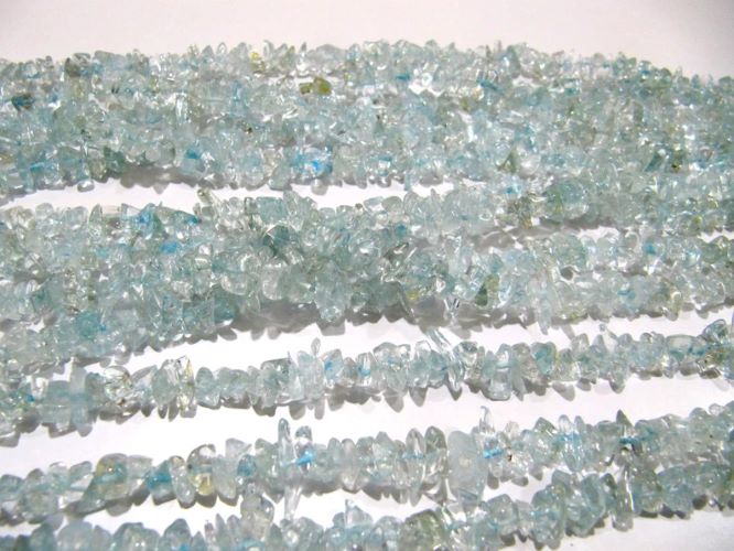 Natural Blue Topaz Uncut Free shape Chip Beads 6to 8 mm Beads Strand 34inch Long