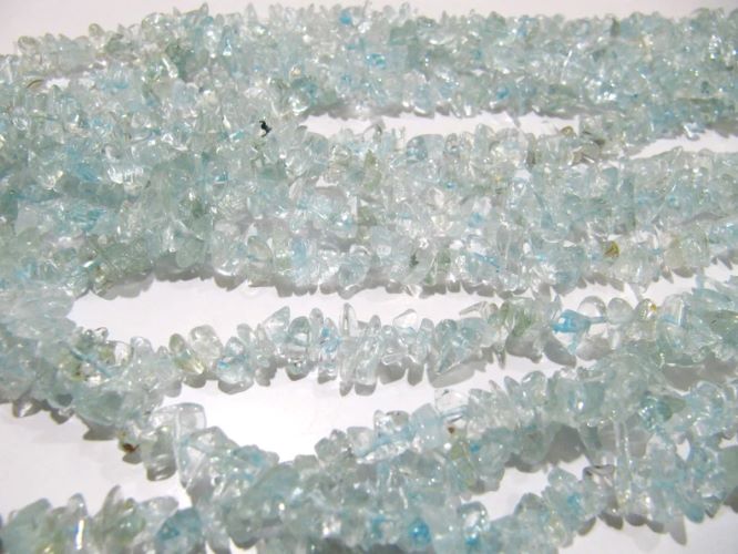 Natural Blue Topaz Uncut Free shape Chip Beads 6to 8 mm Beads Strand 34inch Long