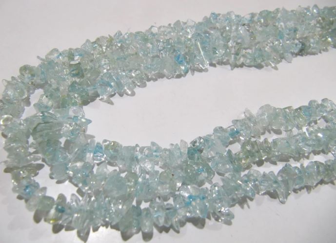 Natural Blue Topaz Uncut Free shape Chip Beads 6to 8 mm Beads Strand 34inch Long