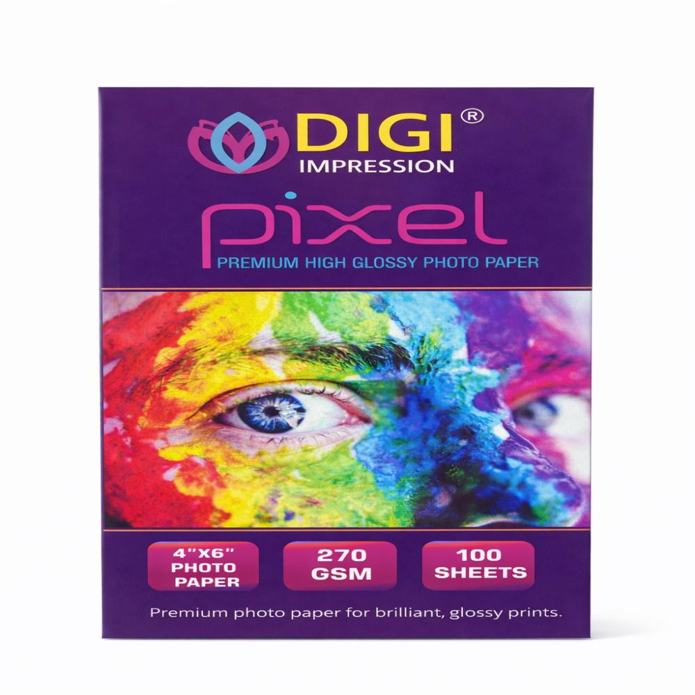 DIGI IMPRESSION PIXA 4X6 270 GSM RC PHOTO GLOSSY PAPER
