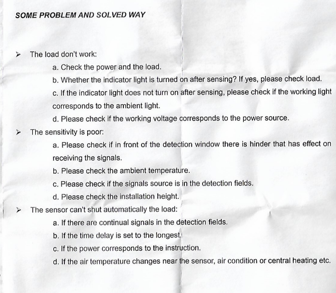 Microwave Motion Sensor
